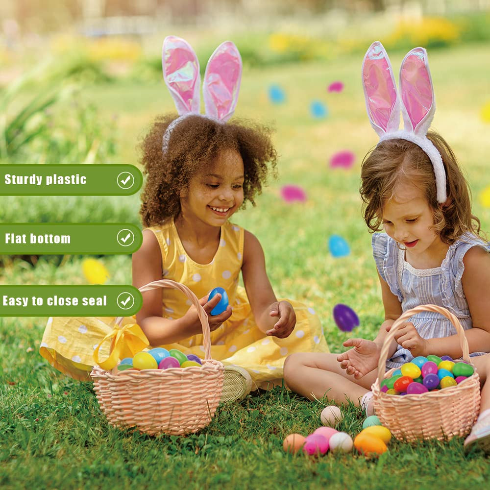 CAMIRUS eggs arranged for egg hunt setup and hanging
