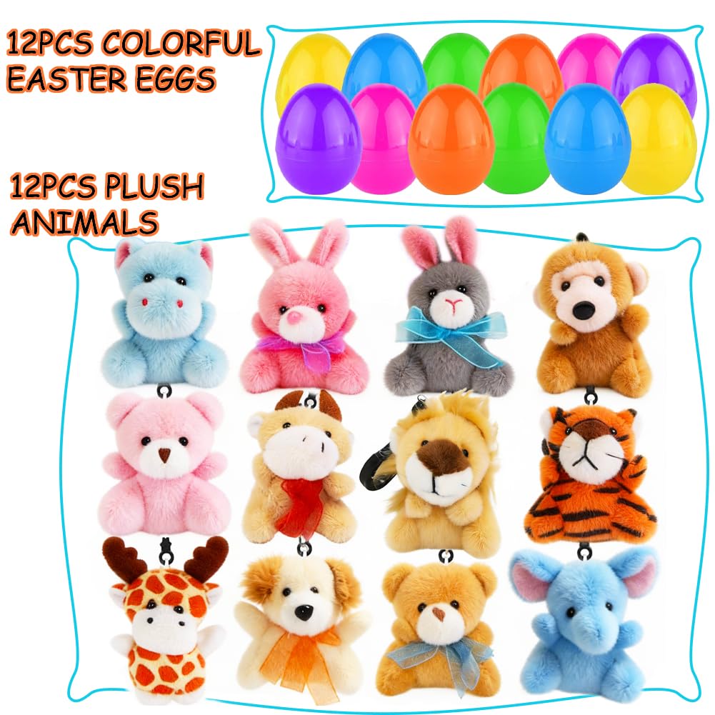 CAMIRUS mini plush animals with hangable loops for easy hanging and display.
