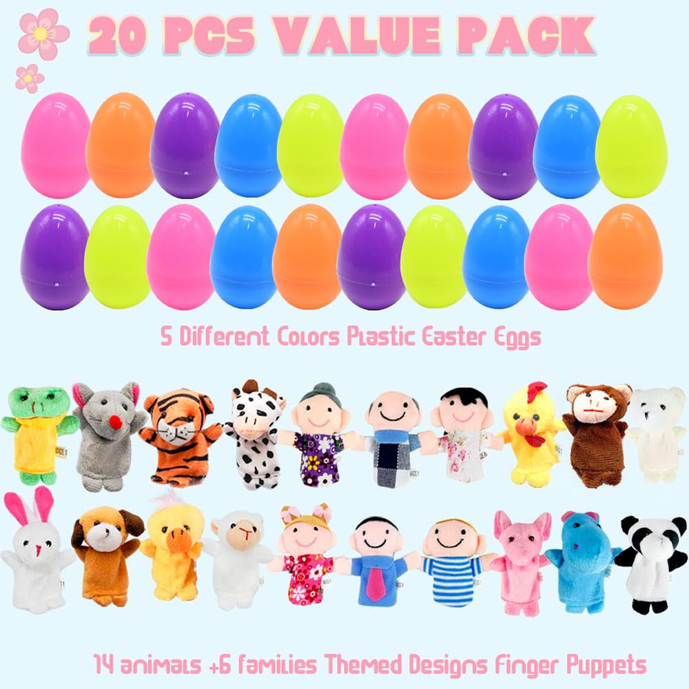 CAMIRUS soft cotton fabric puppets comfortable for little hands