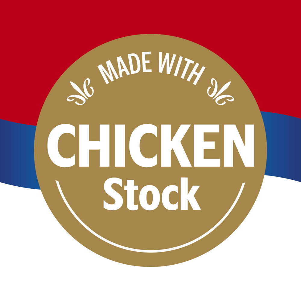 Stovetop pot of Campbell's Chicken Gravy ready to pour over meals