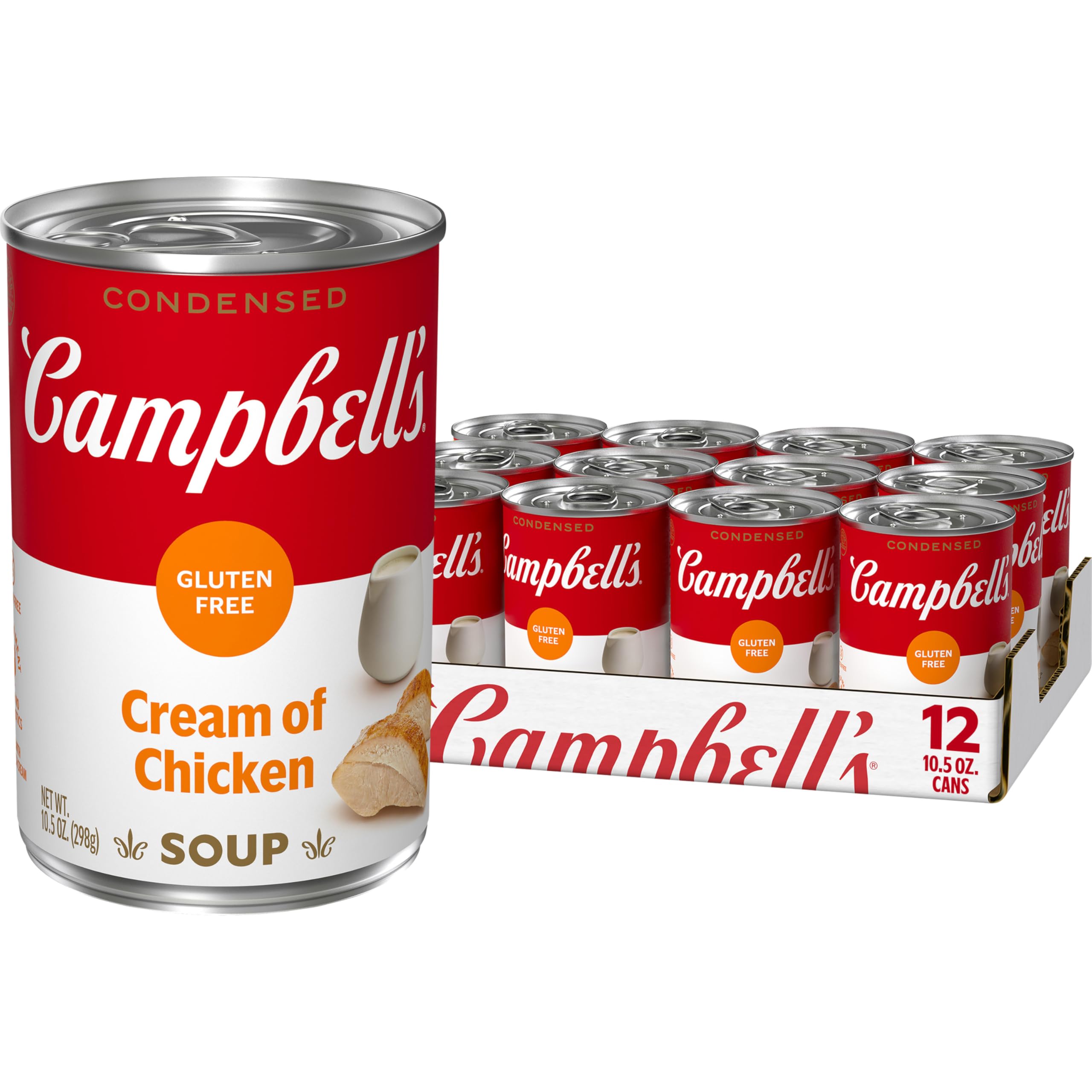 Campbell's condensed gluten free cream of chicken soup can as a pantry staple.