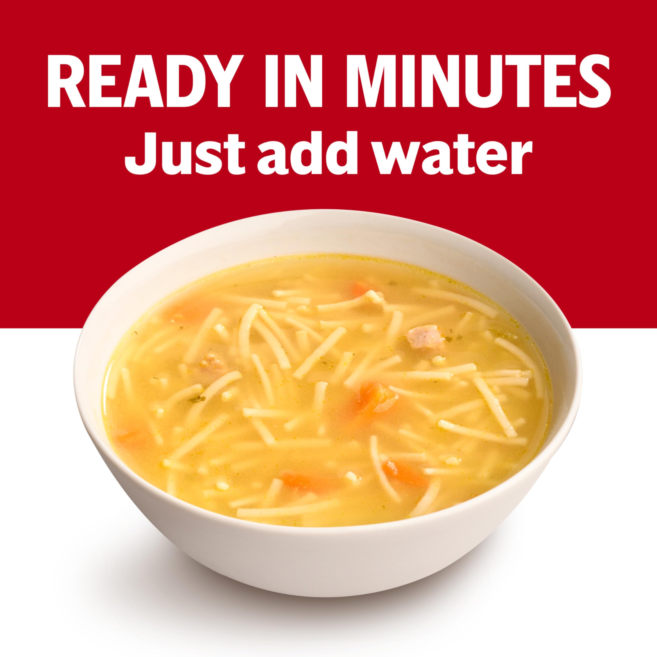 Campbell's soup paired with crackers for a simple, satisfying pairing