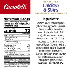Camp Campbell’s four-pack of Kids Chicken and Stars supports quick, easy meals.