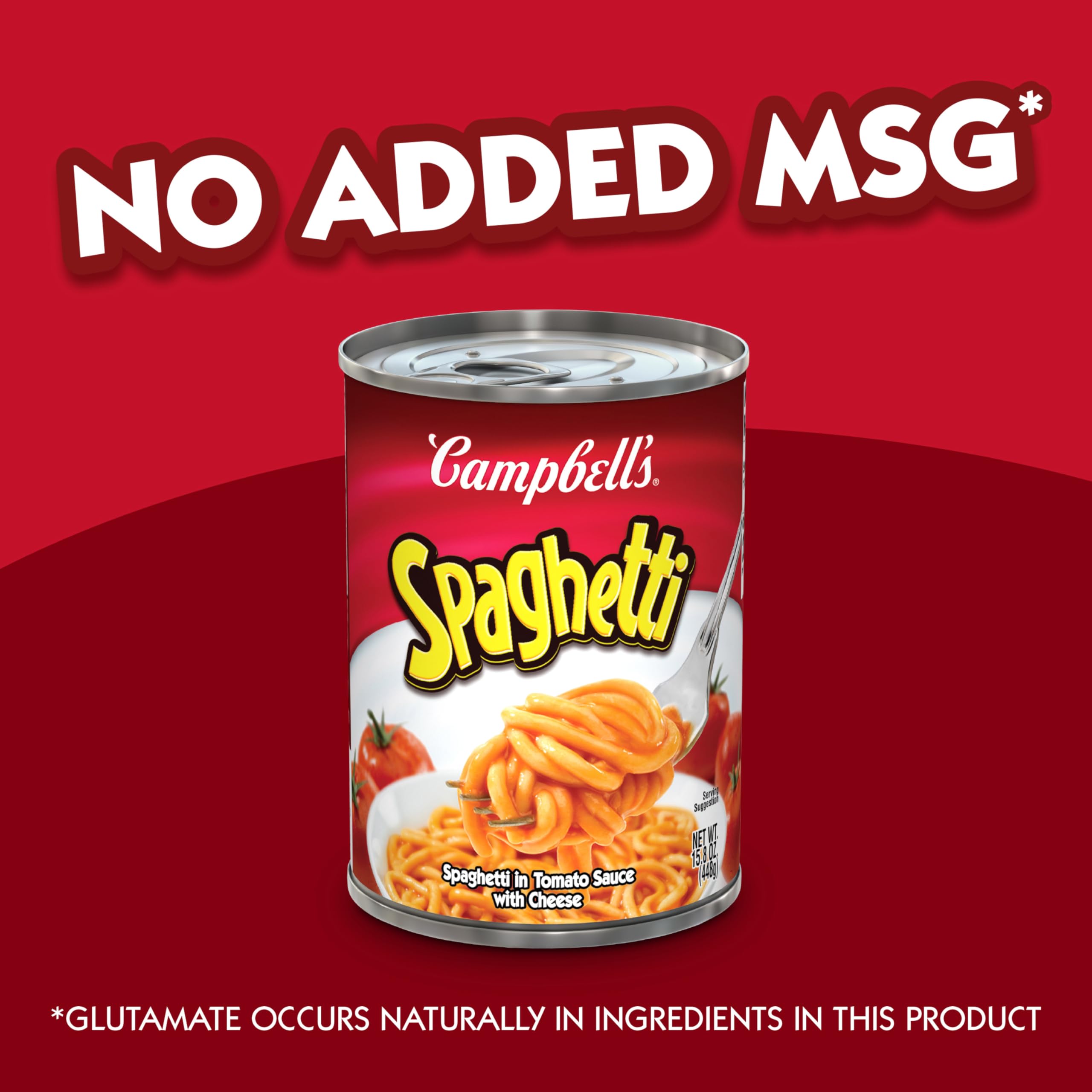 Campbell's Spaghetti with cheese served with garlic bread for a quick dinner idea