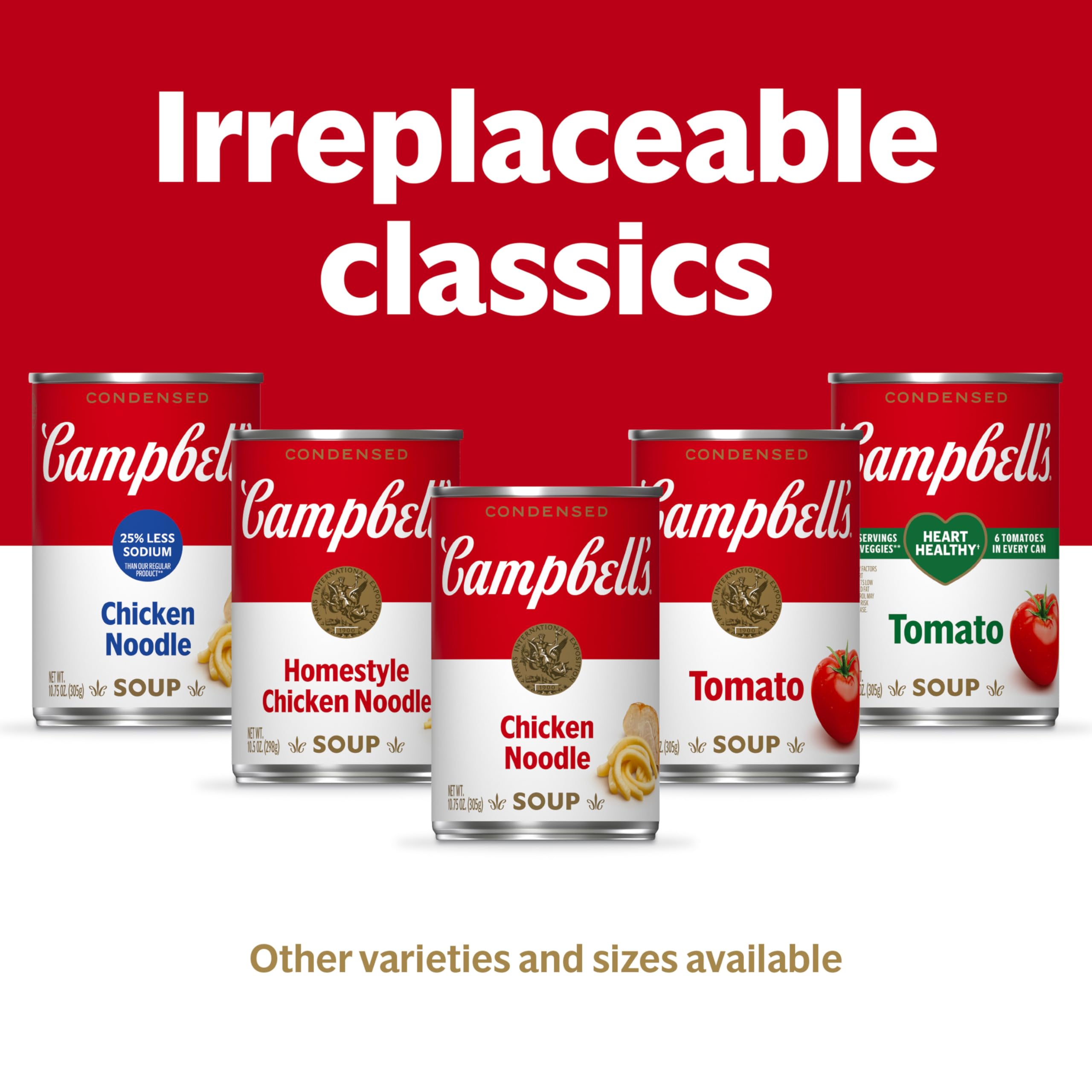 Campbell's Tomato Bisque label and recyclable can highlighted