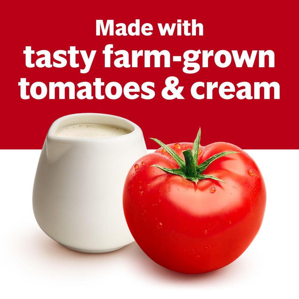 Campbell's Tomato Bisque served in bowl, creamy texture temptingly inviting
