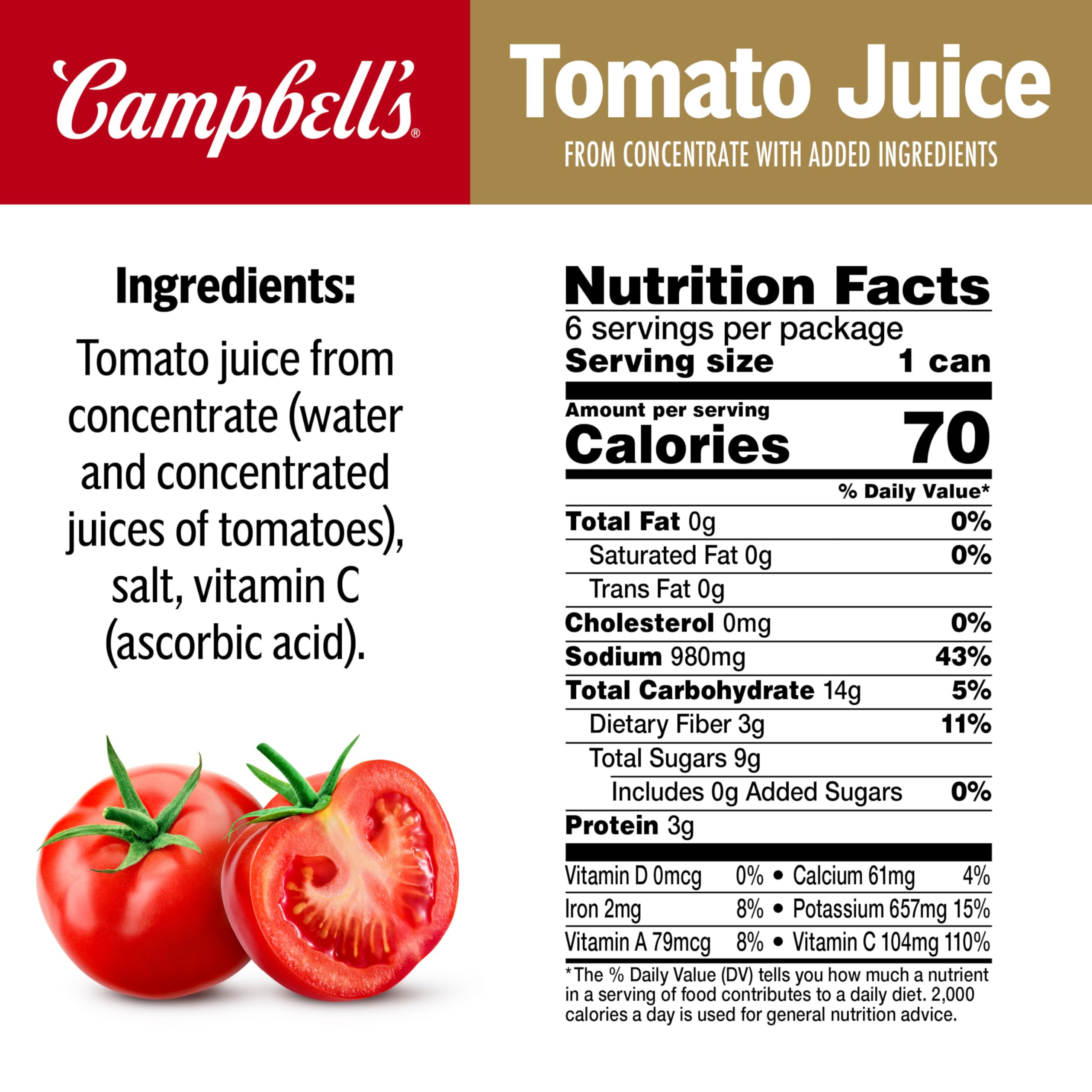 Campbell's tomato juice as a base for sauces and soups in recipes