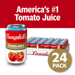 Campbell's tomato juice at breakfast, a vitamin C-rich start.