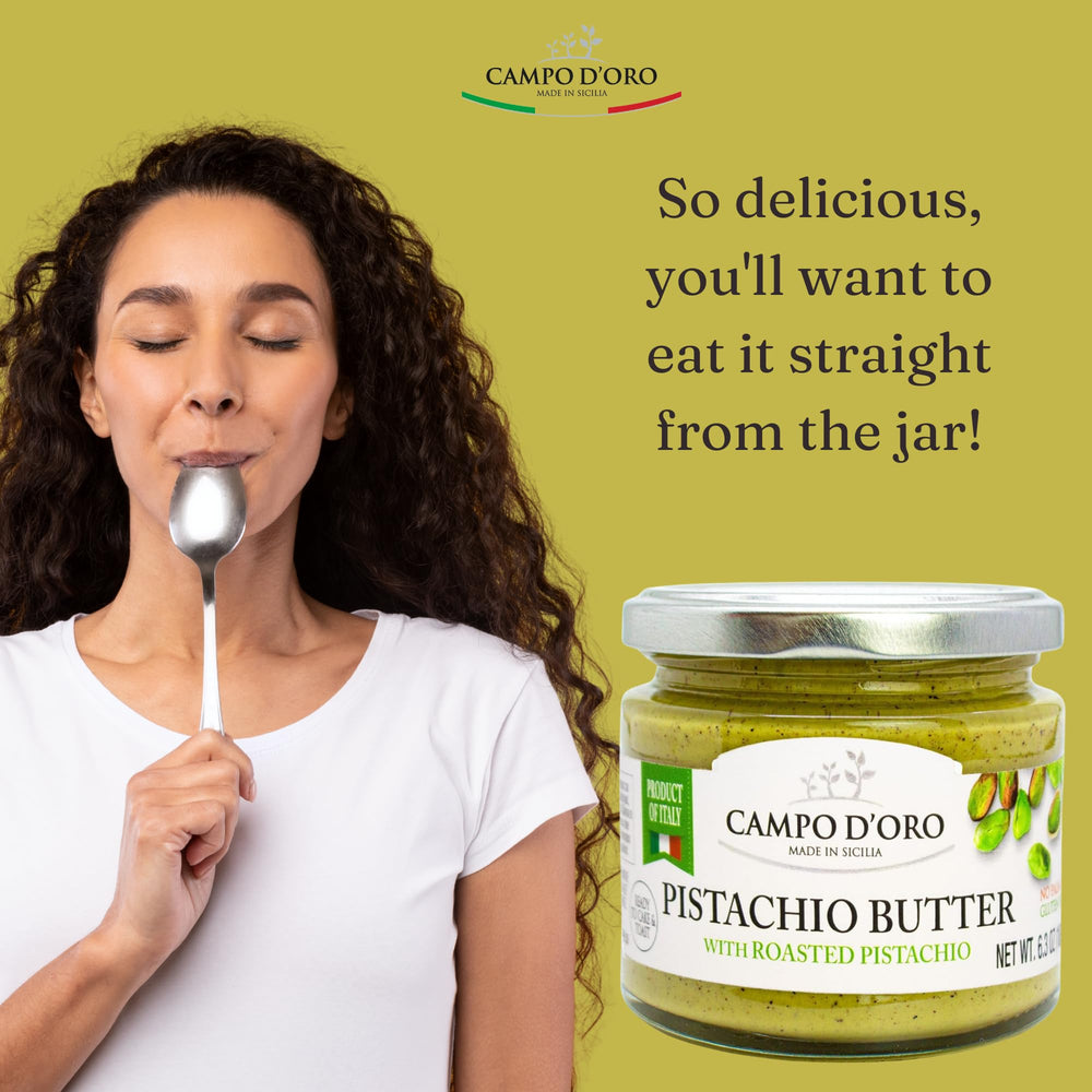 CAMPO D'ORO Pistachio Cream pairs with cheesecakes for indulgent flavor.