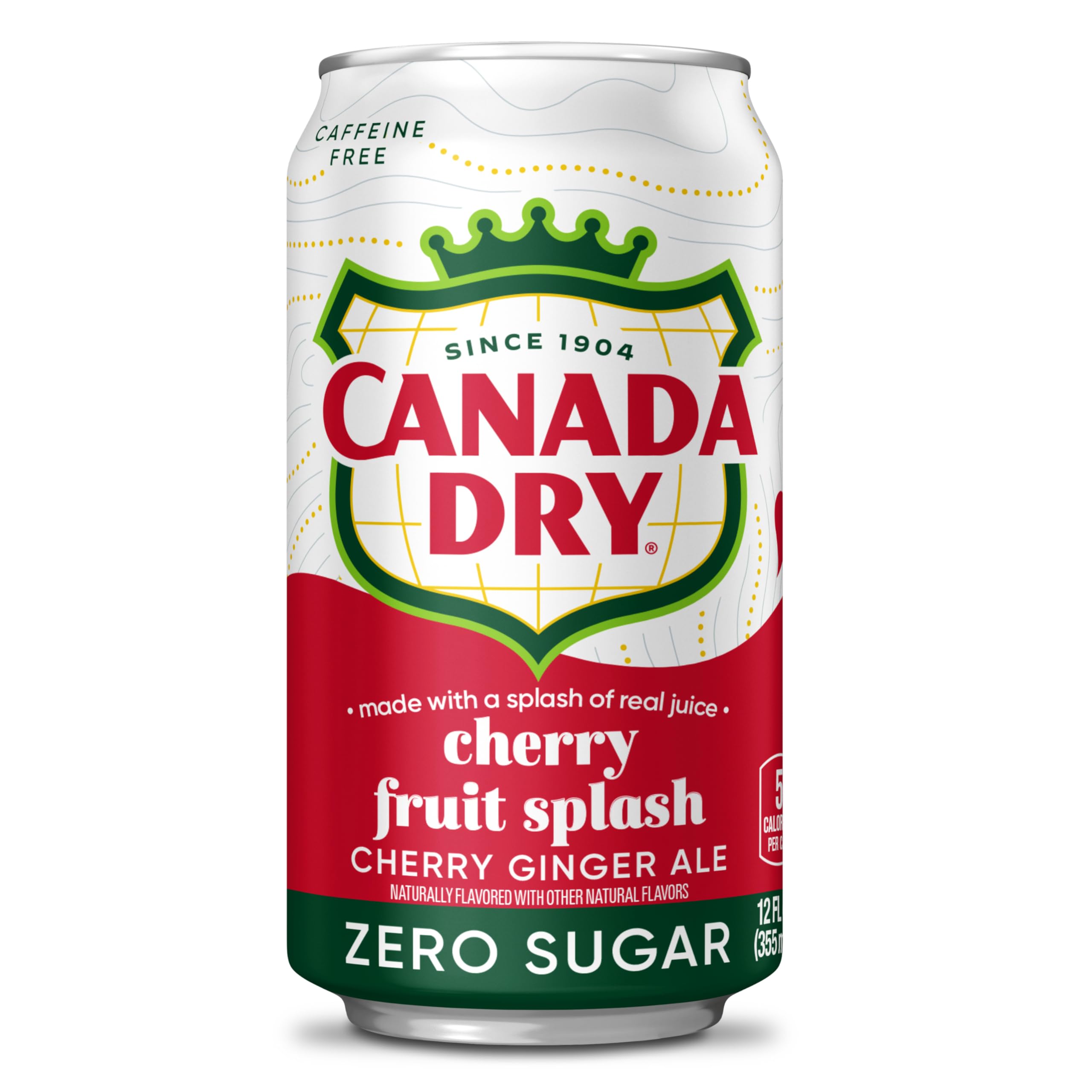 Bubbles rise in Canada Dry Cherry Ginger Ale during a pour.