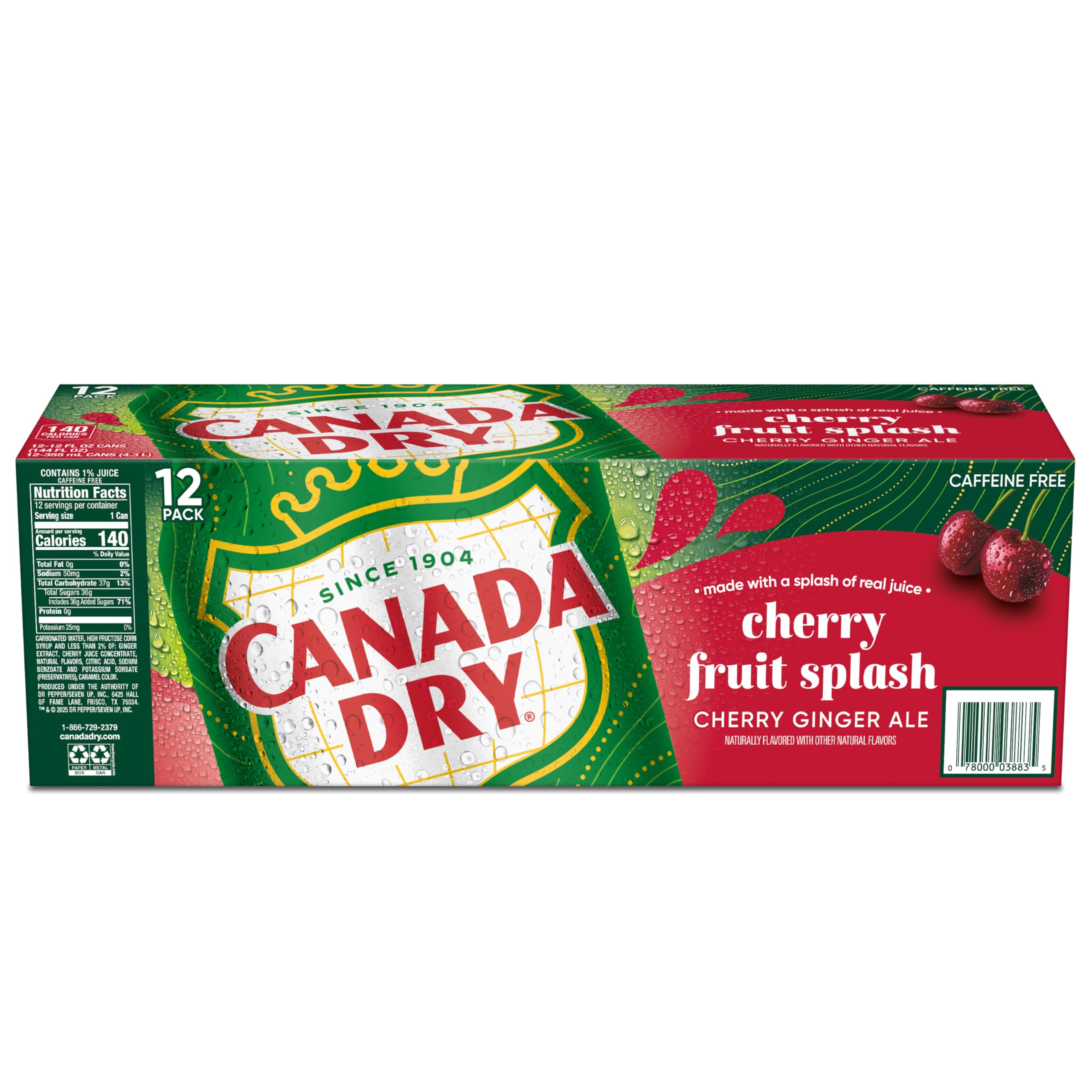 Family gathering with Canada Dry Fruit Splash on the table