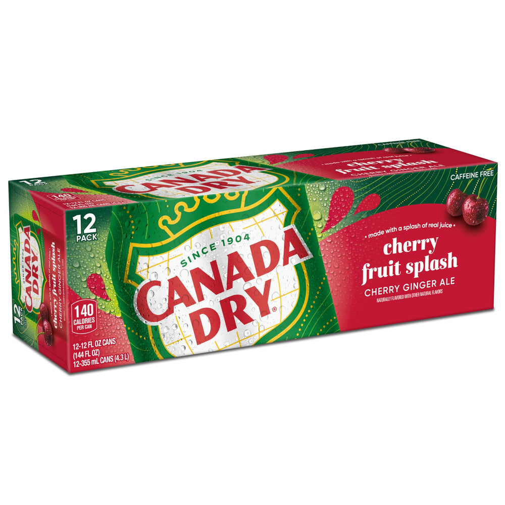 Regular Canada Dry Fruit Splash can with real juice
