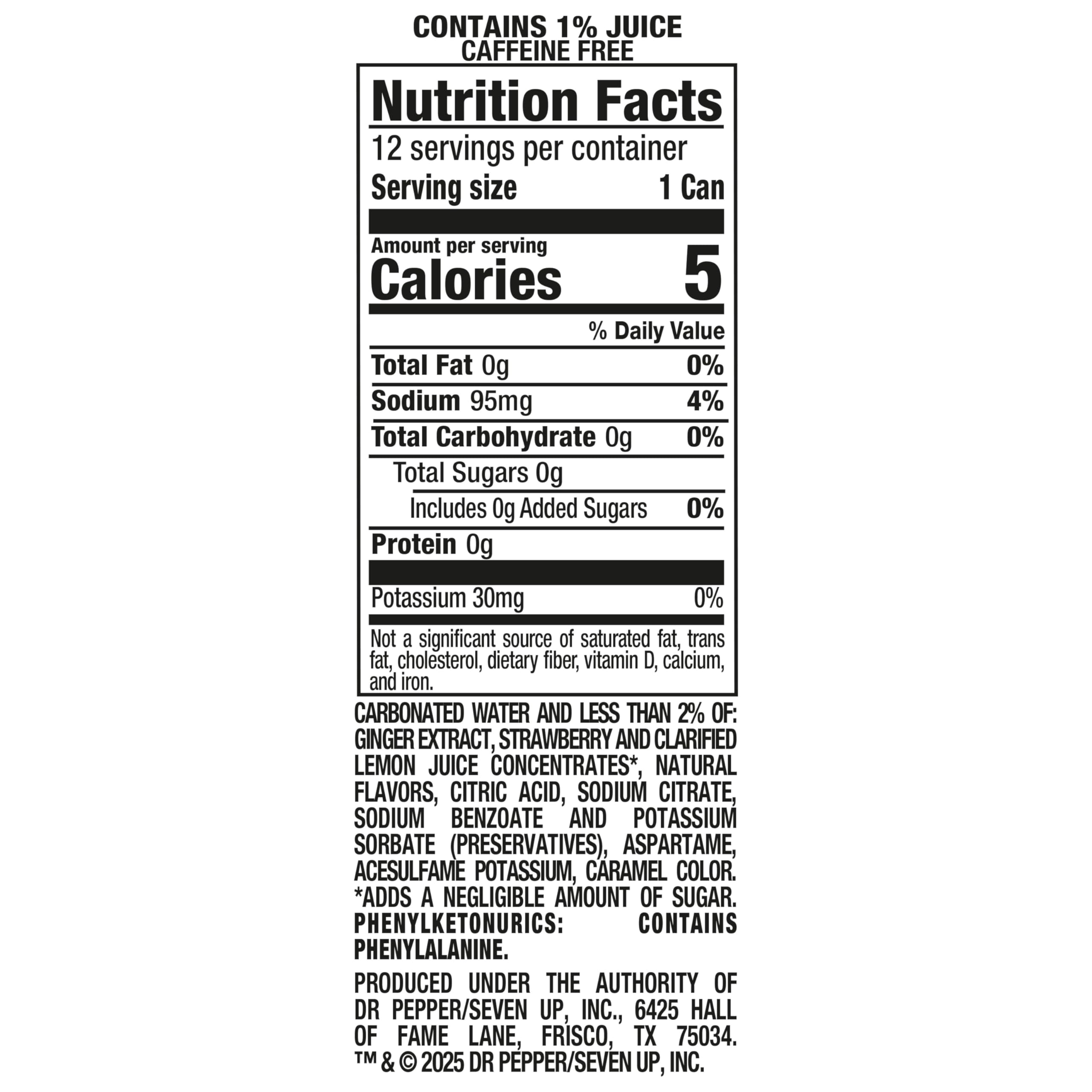 Canada Dry Fruit Splash can highlighting zero sugar option for easy sipping.