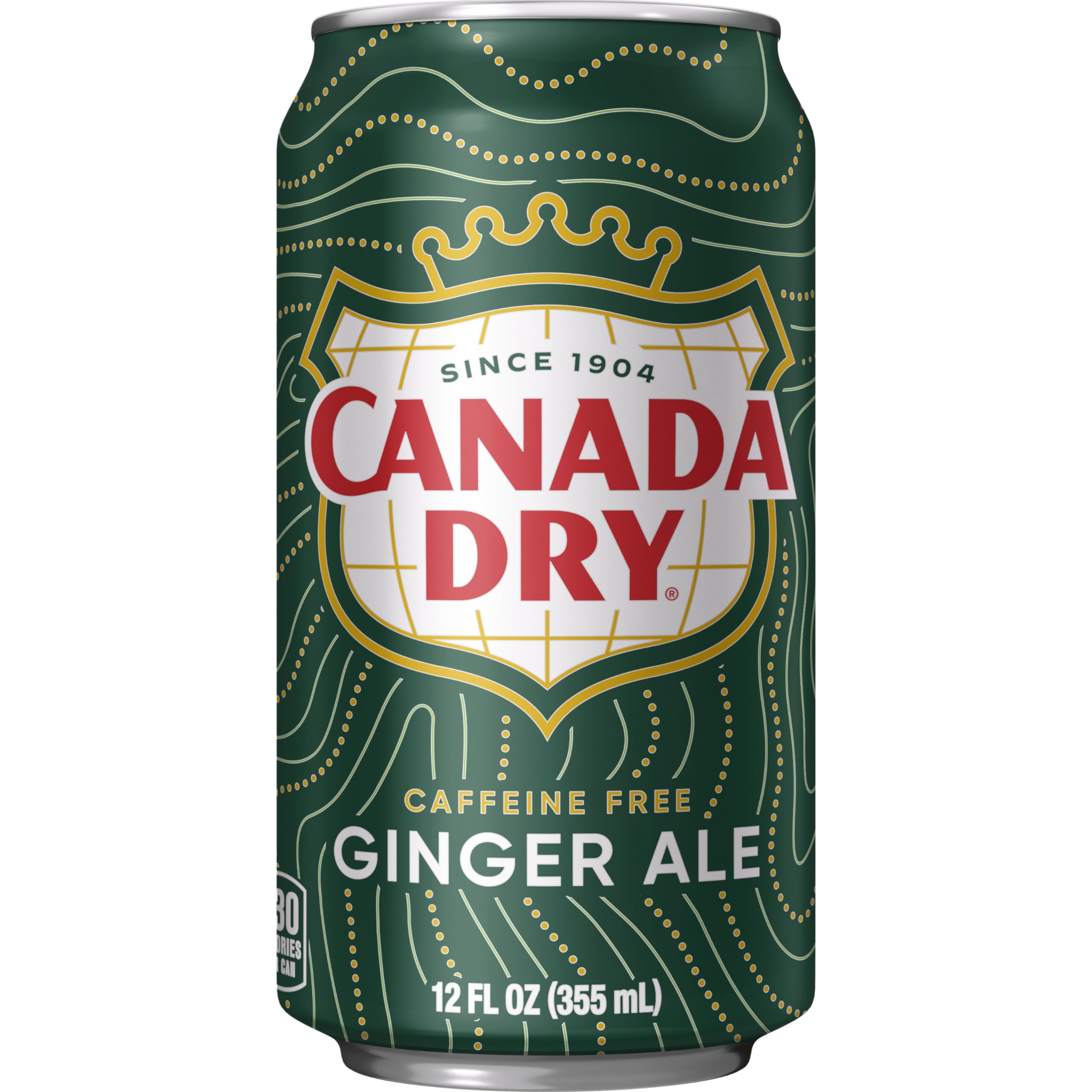 Canada Dry Ginger Ale can label visible, emphasizing recognizable branding