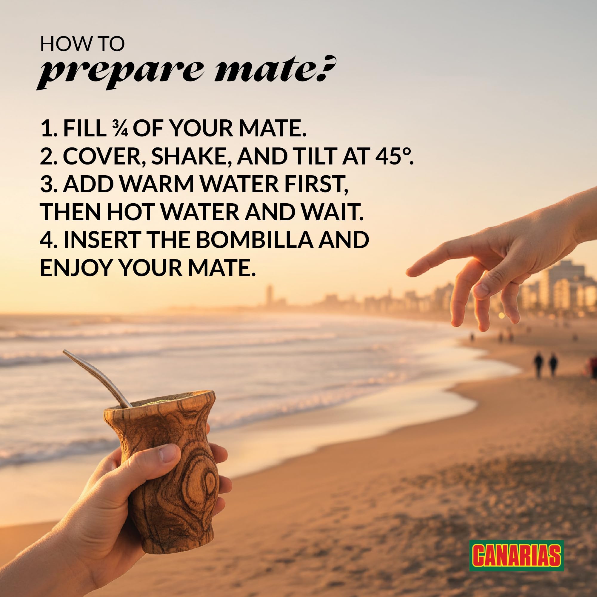 Canarias Yerba Mate gluten-free single-ingredient formula for pure yerba enjoyment.