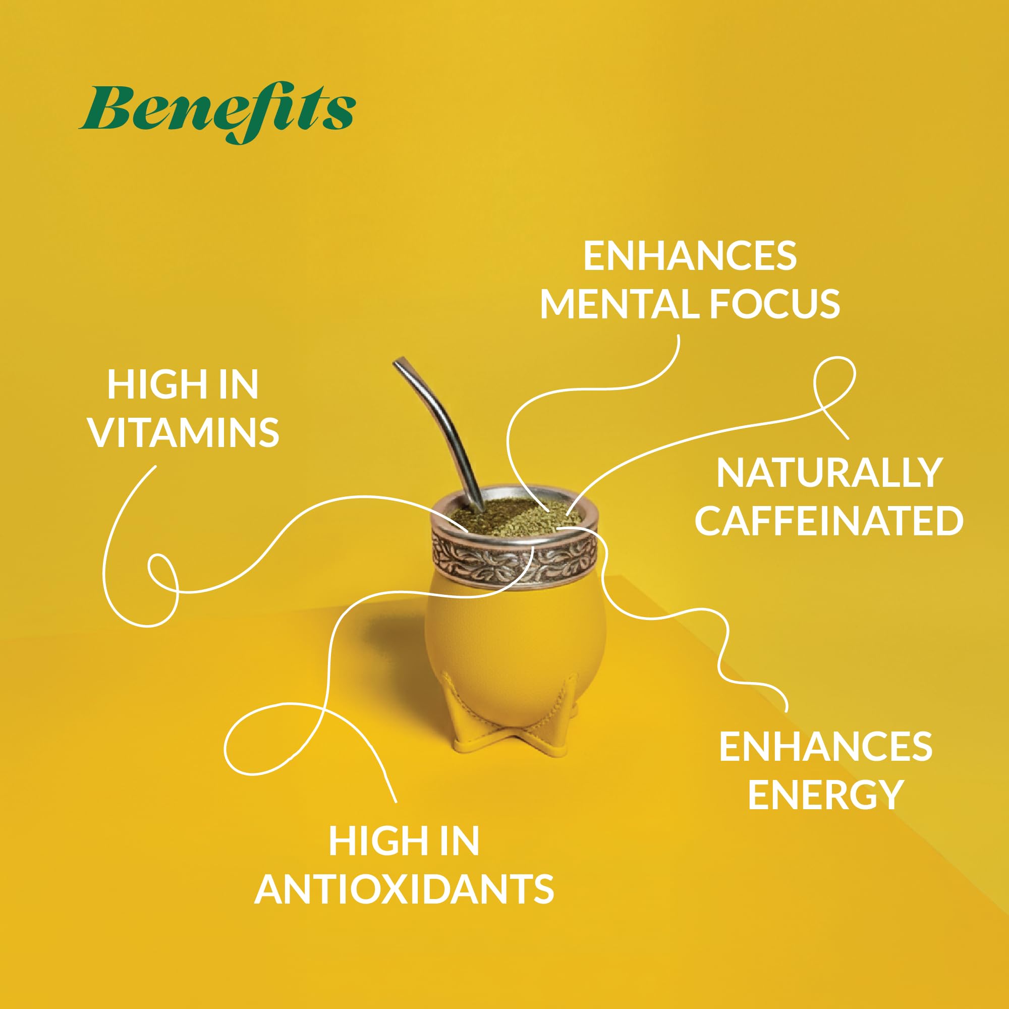 Canarias Yerba Mate strong, full-bodied flavor for an intense mate experience.