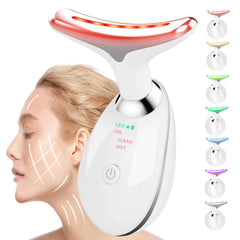 Candio Face and Neck Massager front view featuring ergonomic dolphin design for facial care