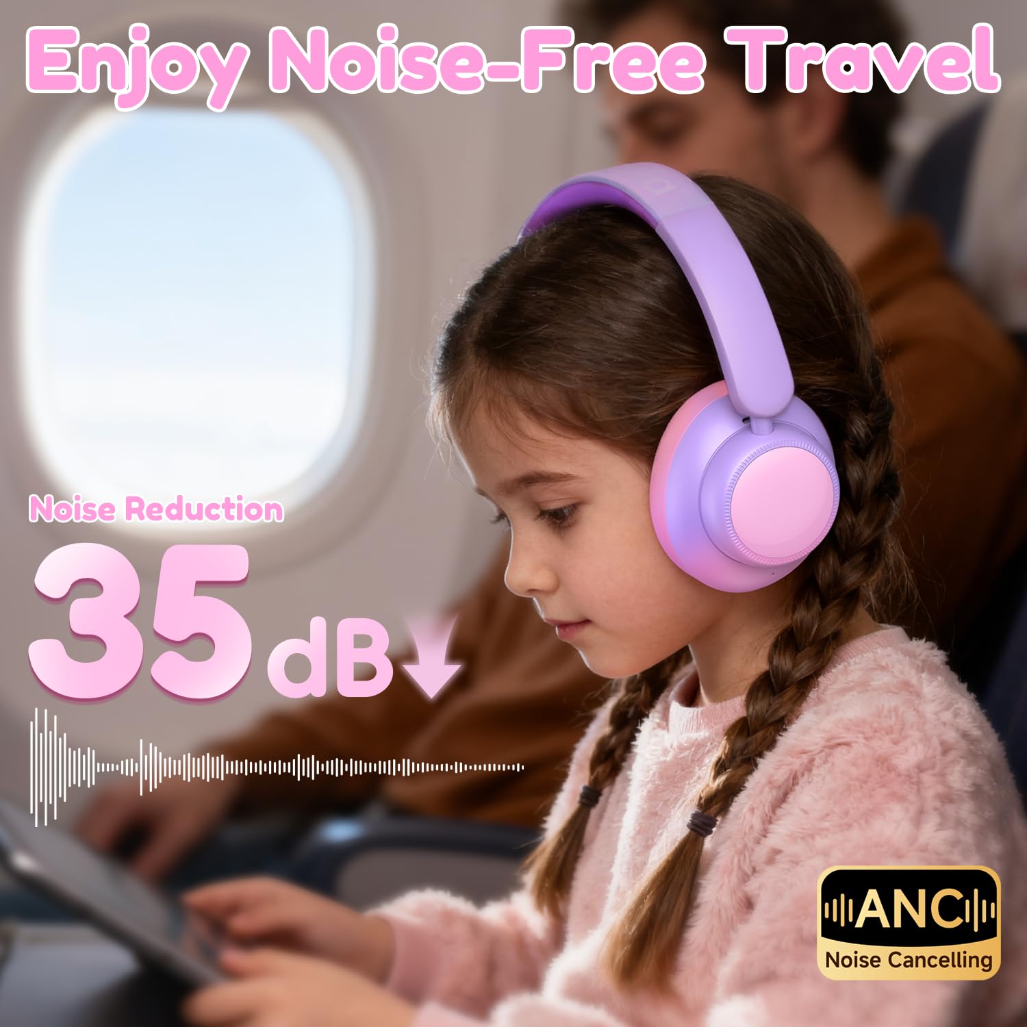 Candy Bila 60 hours play time headphones, Bluetooth 6.0, ideal for daily wear.