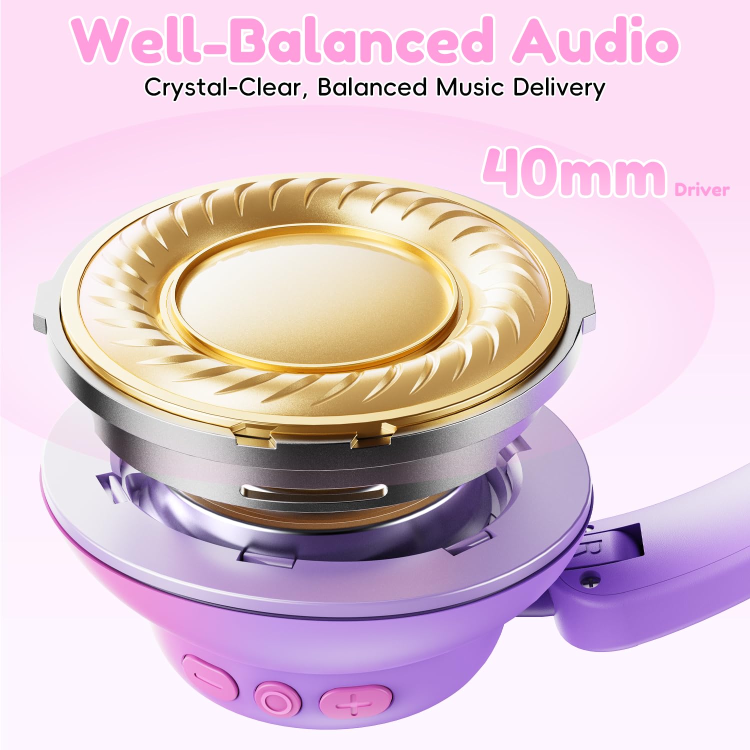 Candy Bila wireless and wired mode headphones with USB-C for versatile use.