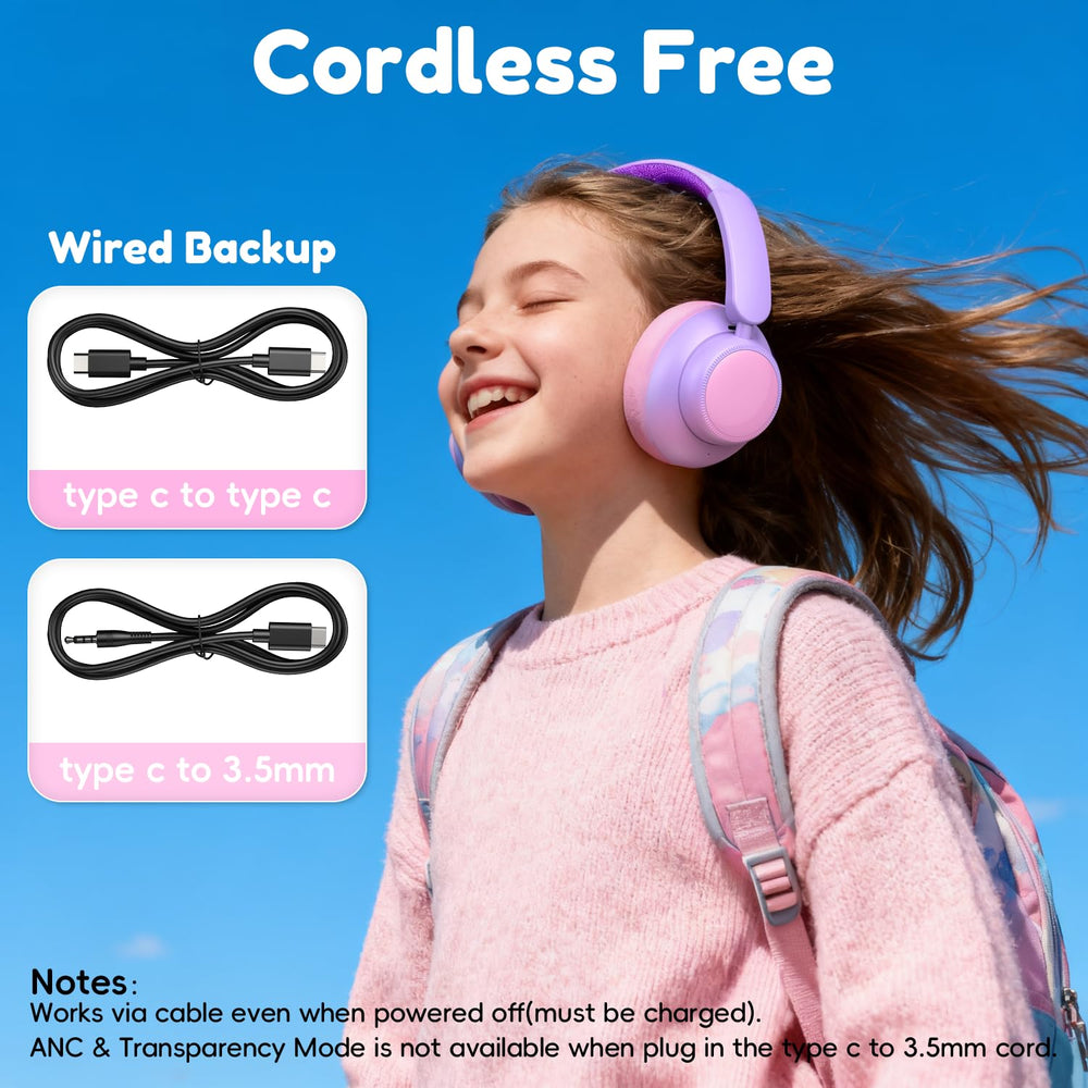 Candy Bila soft cushions and breathable headband for comfortable long flights.