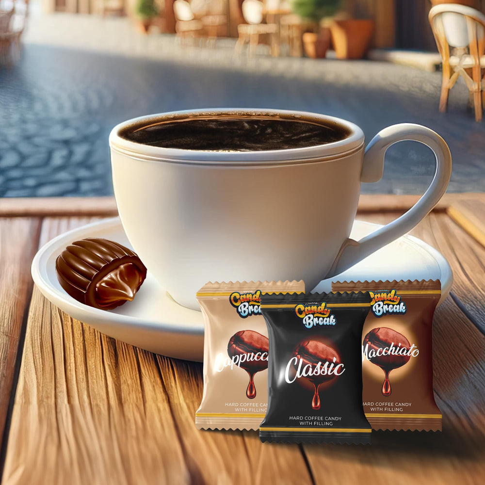 Candy Break Coffee Drops Variety Pack lets you sample three coffee flavors.