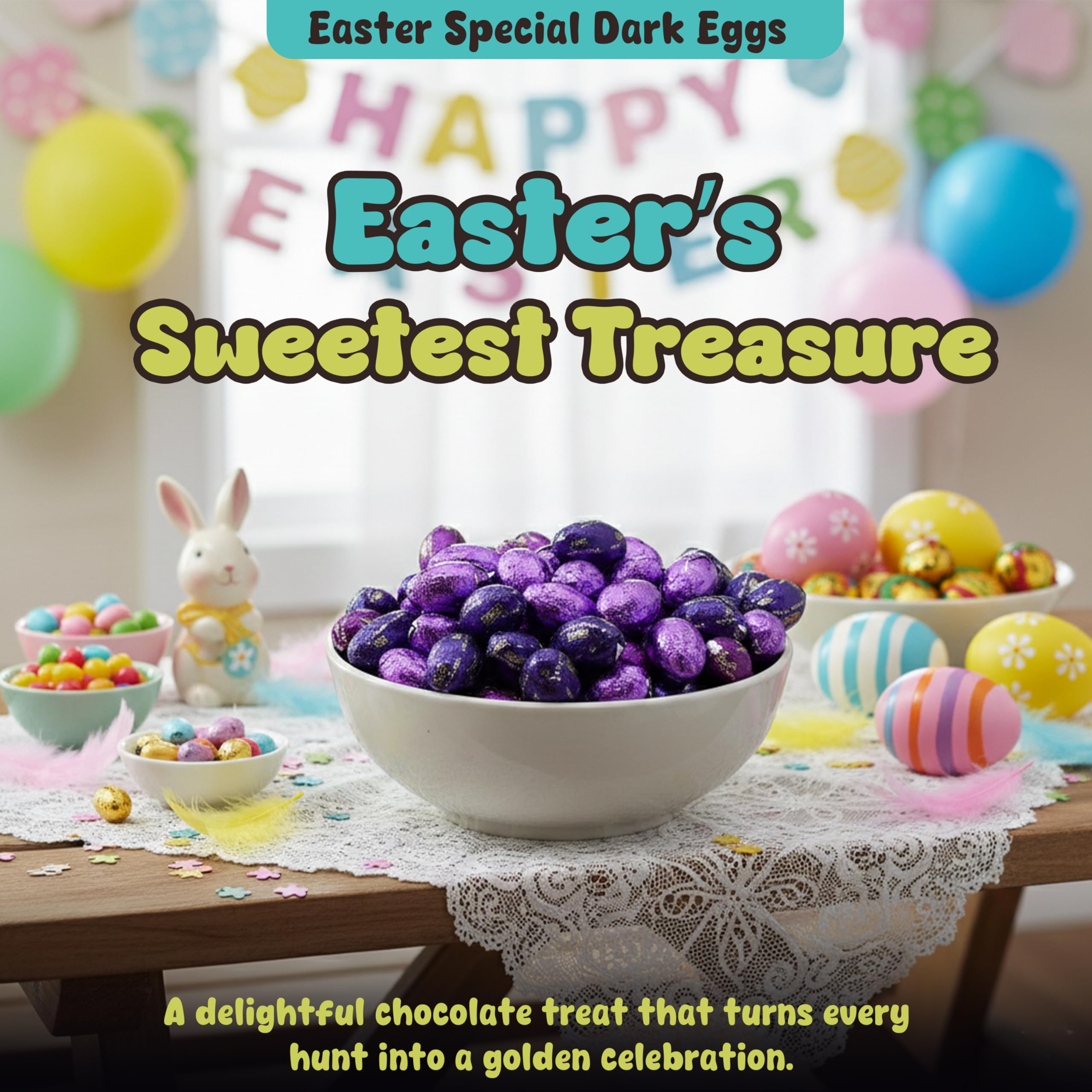 Candylish 1 lb bulk Easter candy bag, ideal for baskets and parties.
