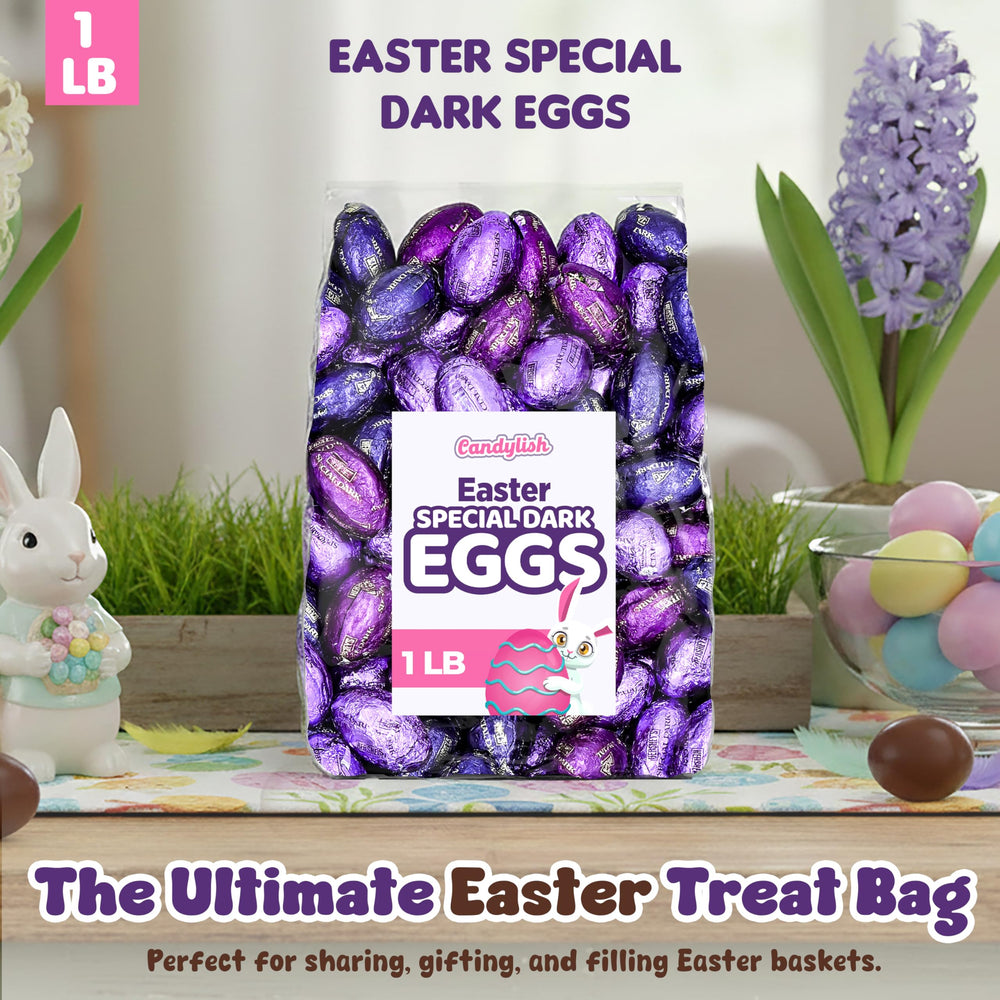 Candylish egg-hunt friendly chocolate eggs simplify party planning.