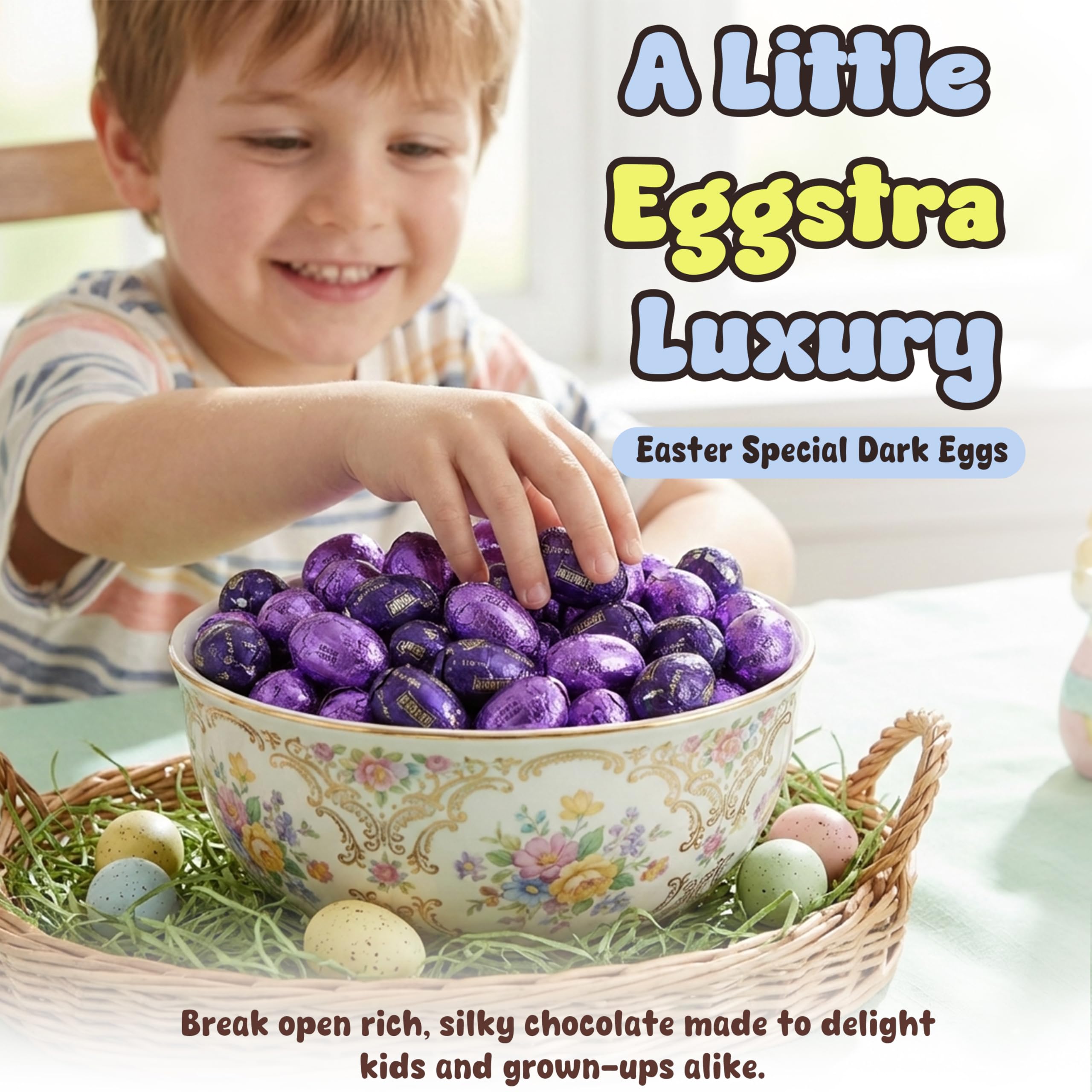 Candylish individually wrapped eggs ensure mess-free sharing during celebrations.