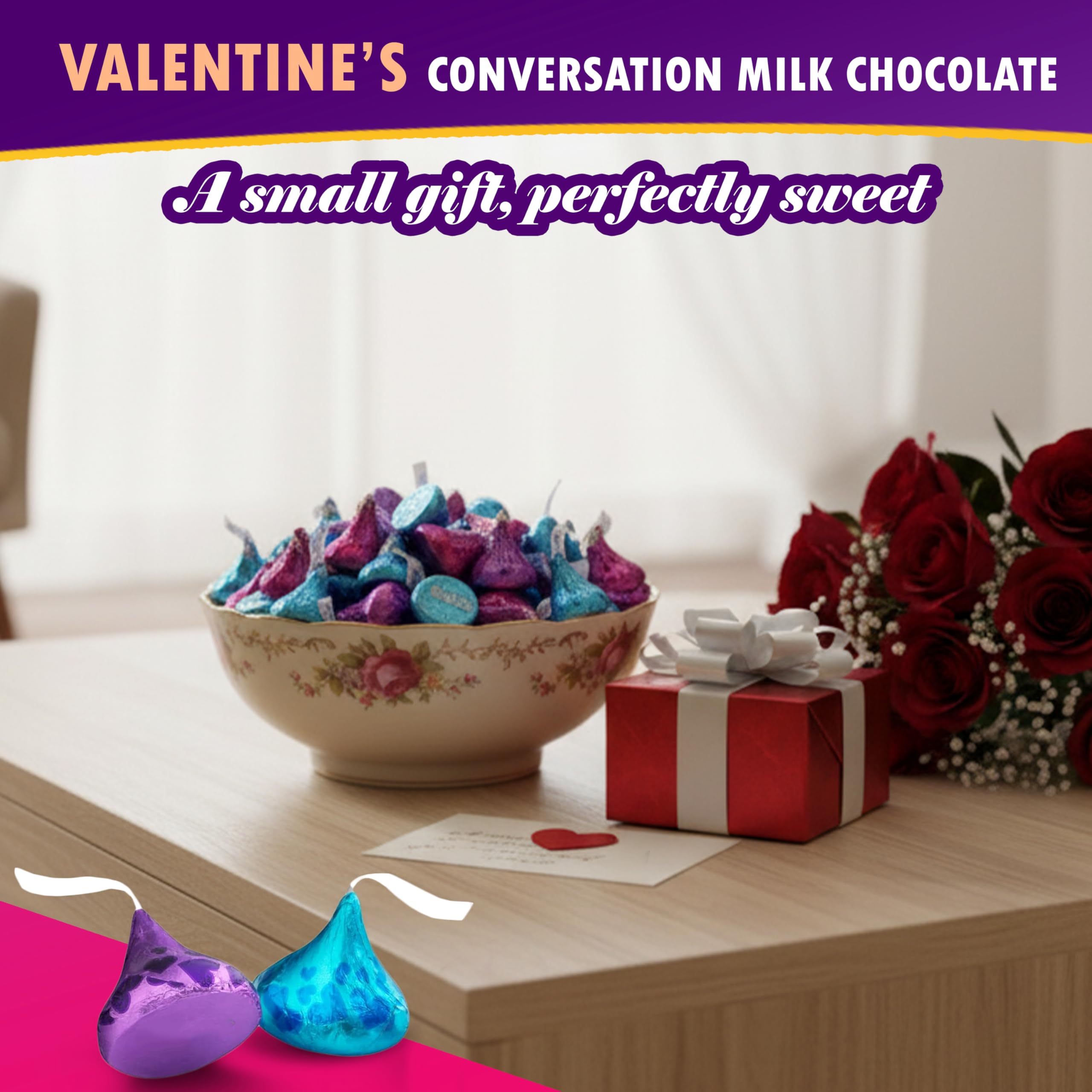 Candylish party table scene with chocolates, ideal for celebrations and classroom exchanges