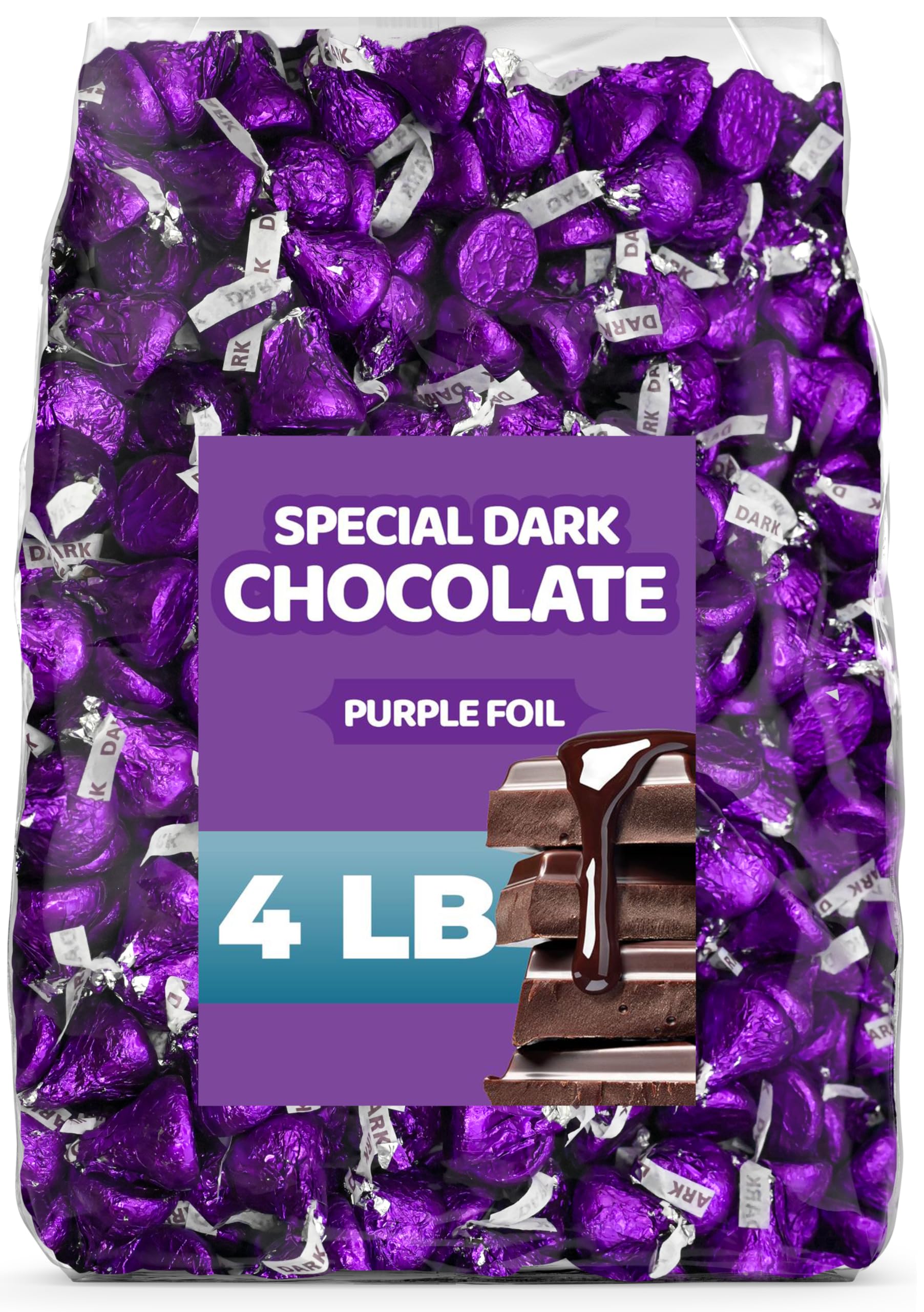 Candylish Special Dark Chocolate with purple foil wrap, ideal for gifting and sharing.