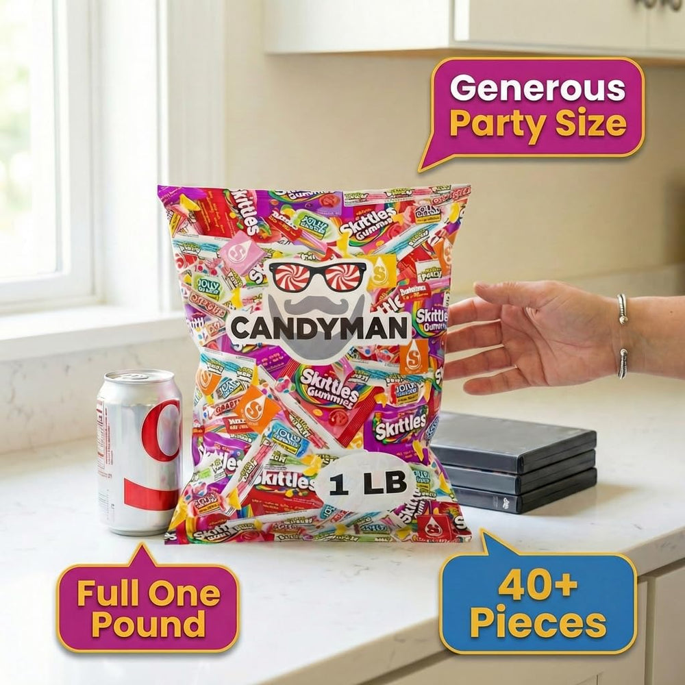Candyman Candy Mix in office snack bowl for quick breaks.