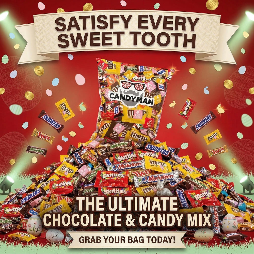 CANDYMAN individually wrapped pieces maintain freshness while simplifying portion control.