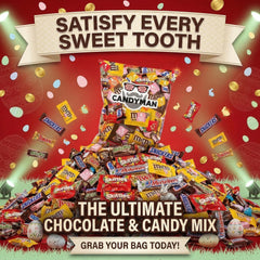 CANDYMAN individually wrapped pieces maintain freshness while simplifying portion control.