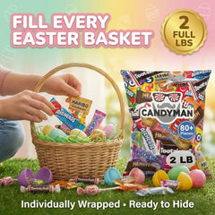 Candyman mini chocolate treats assortment offers premium flavors for snacking.