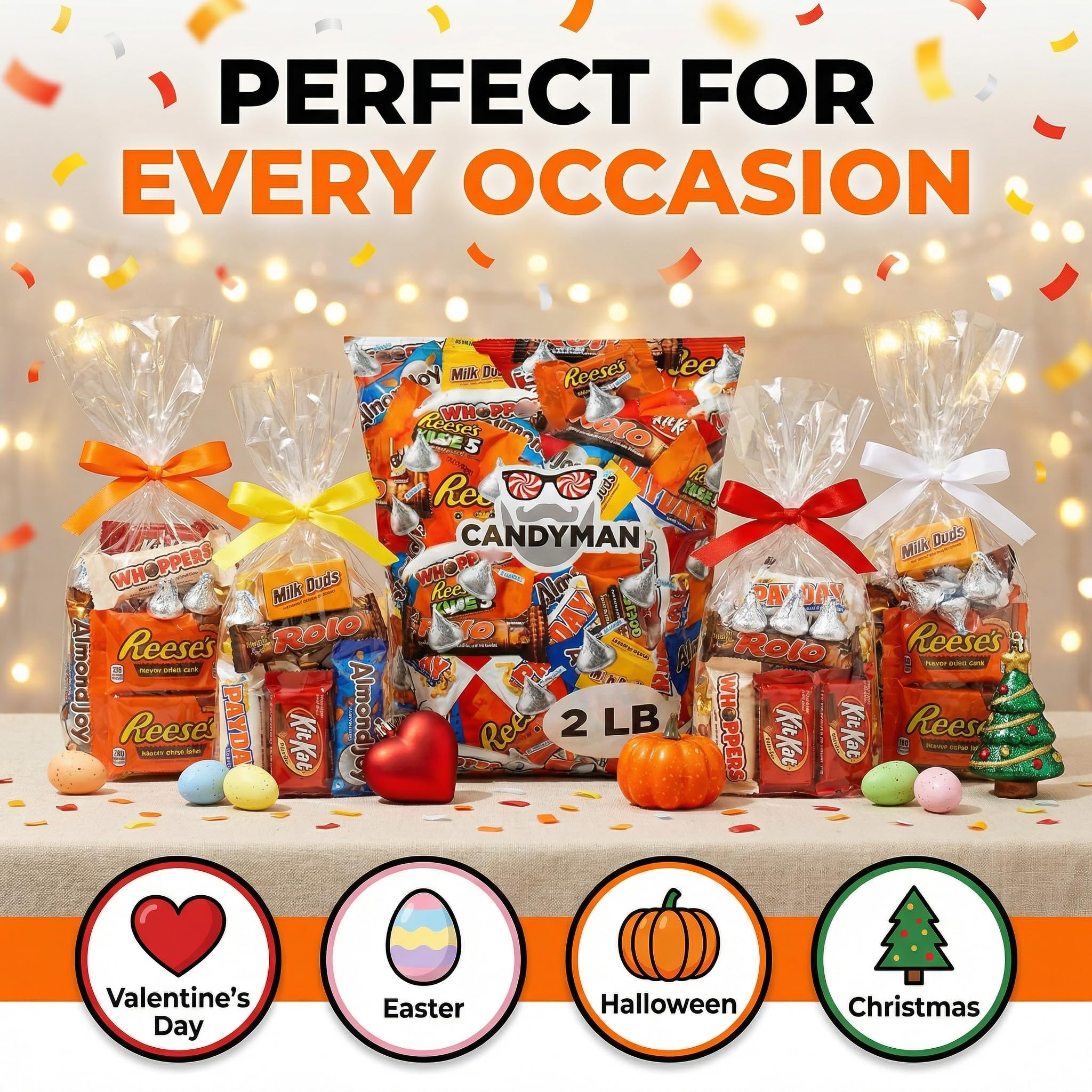 CANDYMAN snacks for picnics, road trips, and family game nights.