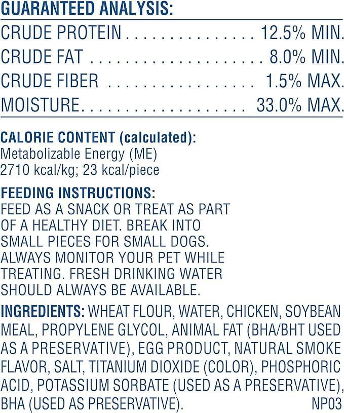 Canine Carry Outs four-pack chicken flavor snacks produced in Delano, Minnesota.