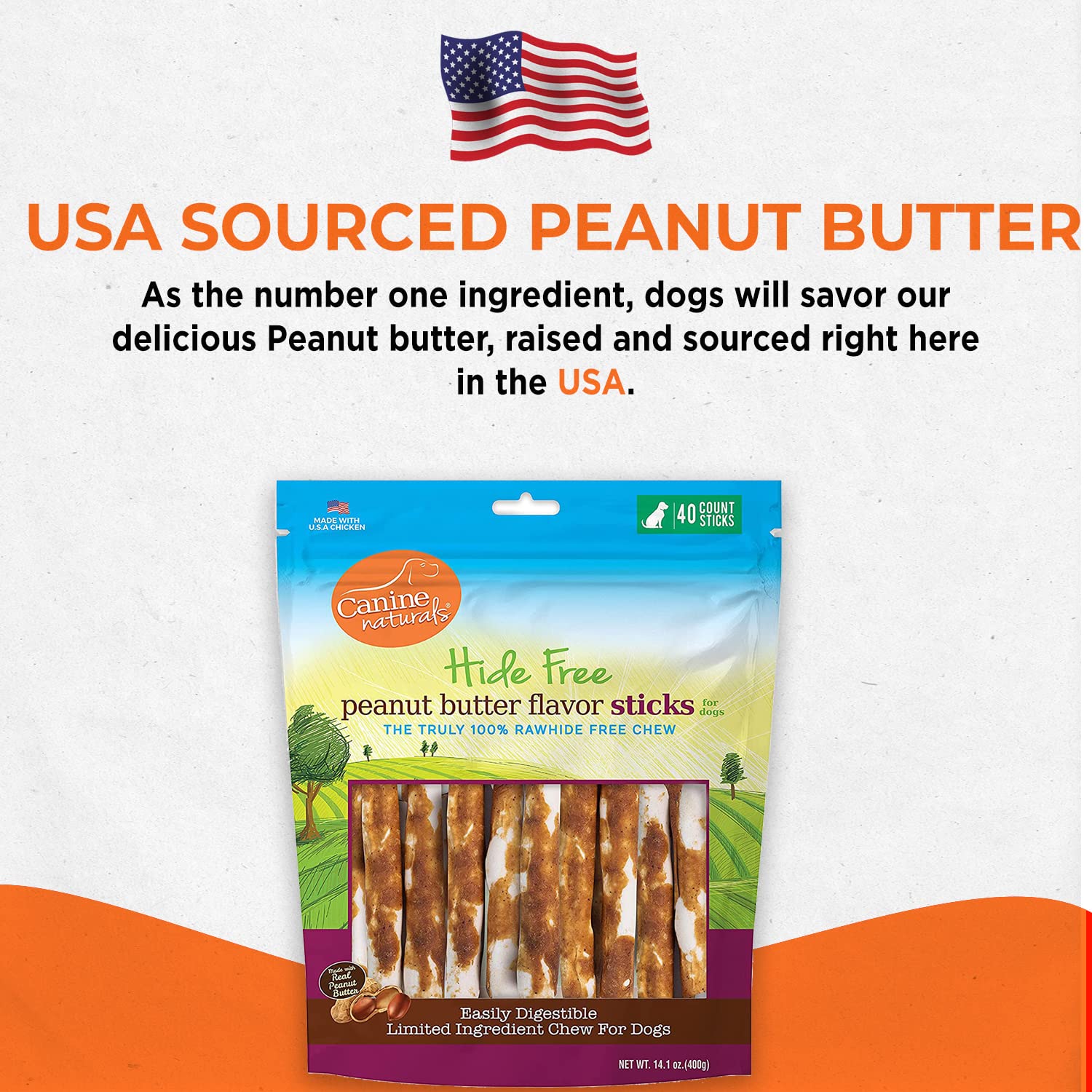 Canine Naturals gluten-free treat ideal for dogs with sensitivities.