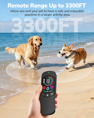 Canivix collar range up to 3300 feet for yard and park training.