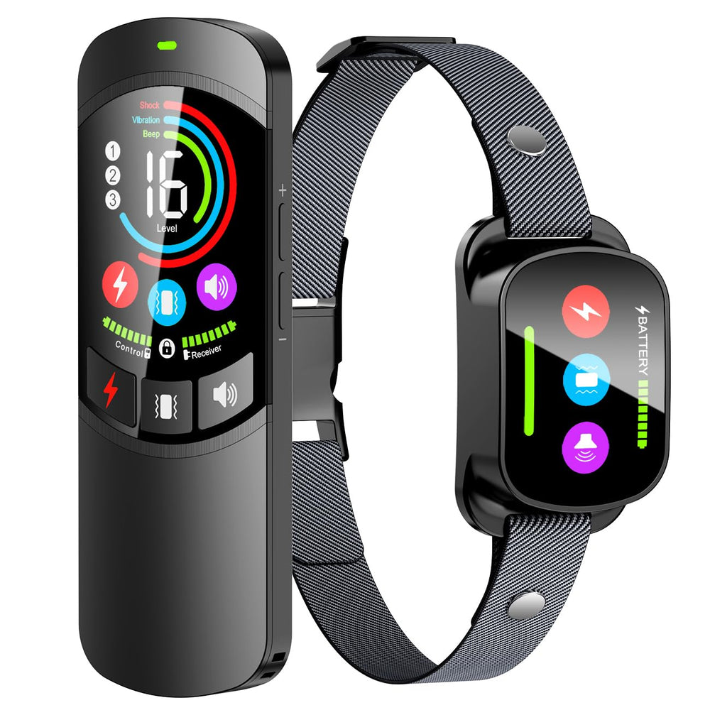 Canivix dog shock collar with remote control for easy training at home and outdoors.