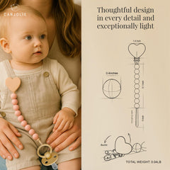 Sturdy wood clip attaches securely to clothing for reliable use.