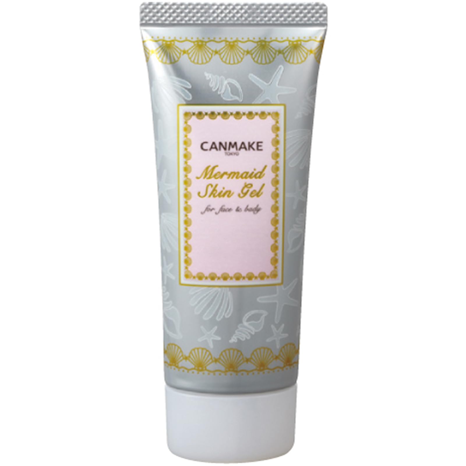 CANMAKE Mermaid Skin Gel 01 Clear bottle shows lightweight hydration for daily use