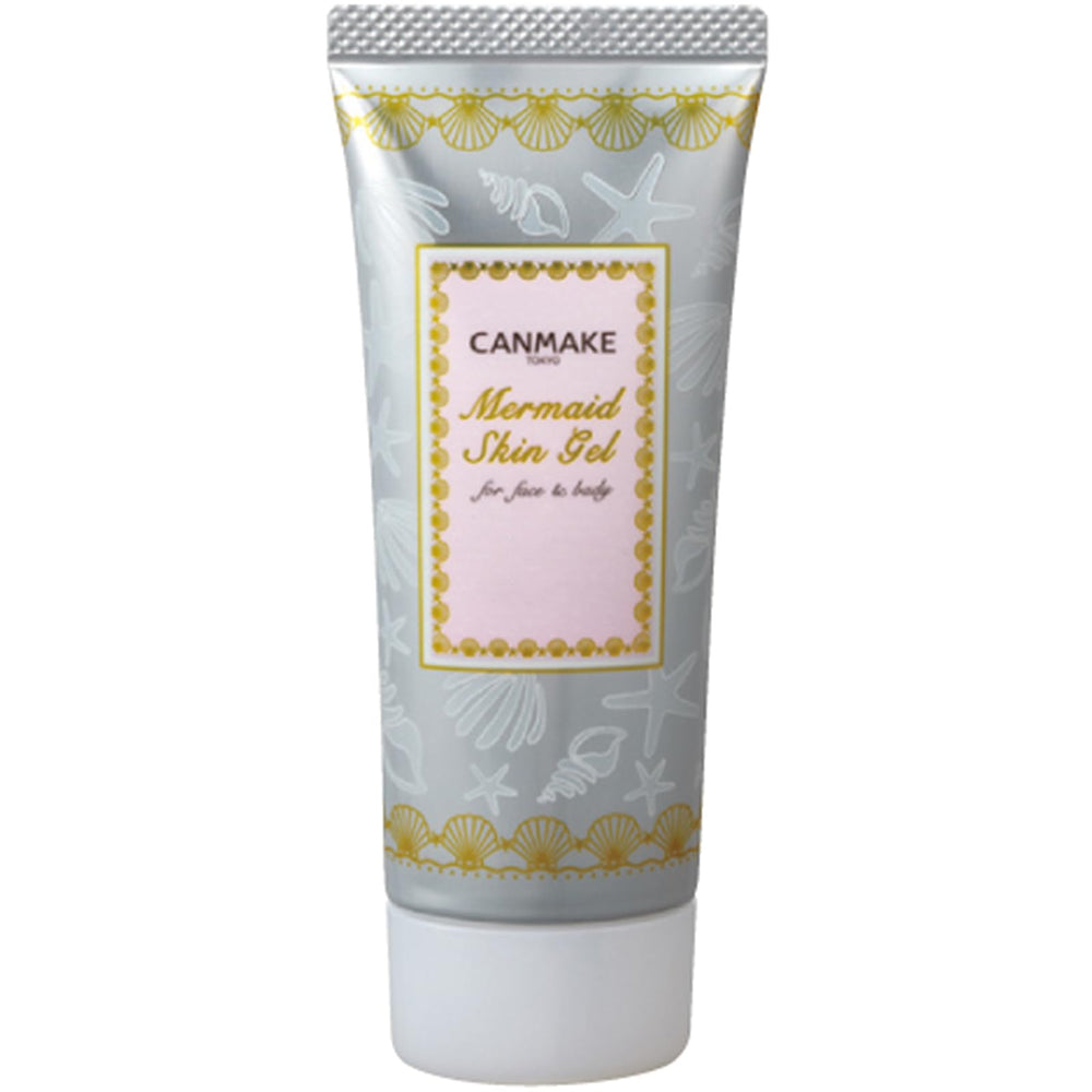 CANMAKE Mermaid Skin Gel 01 Clear bottle shows lightweight hydration for daily use