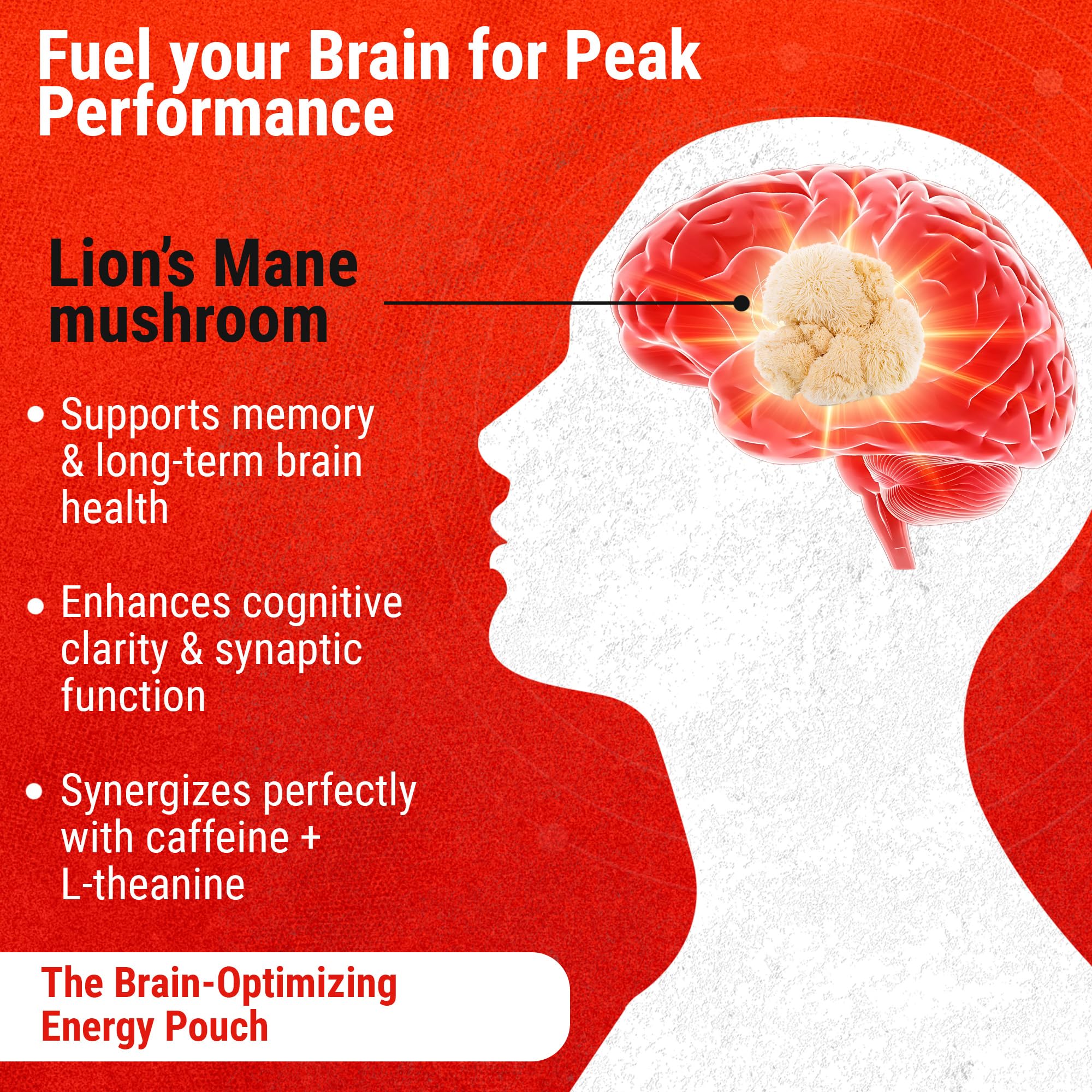 Cannadips Brain Fuel Pouches Closeup shows texture for easy, portable use