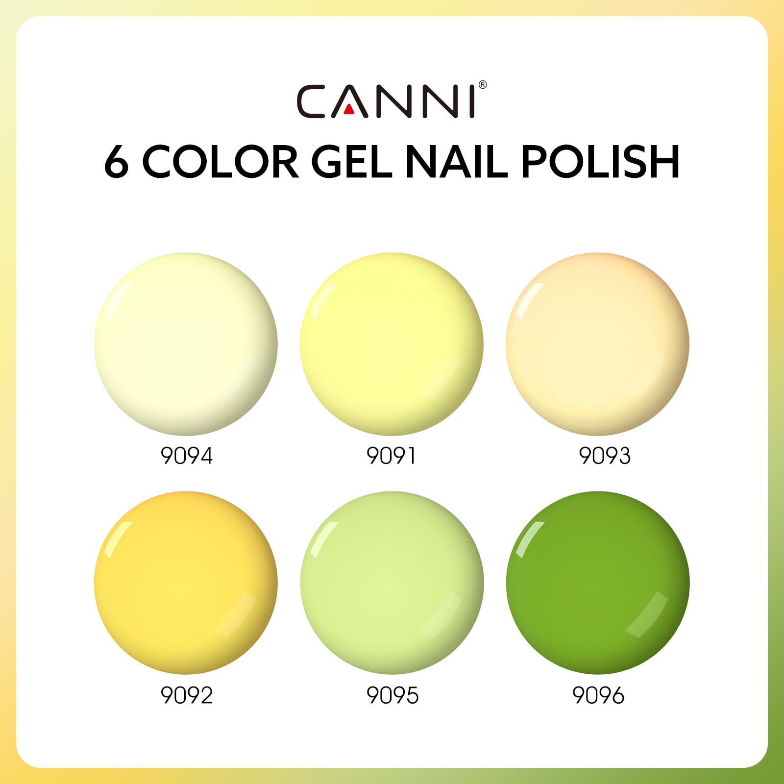 CANNI hema-free sage green bottle displays precise shade for easy color matching