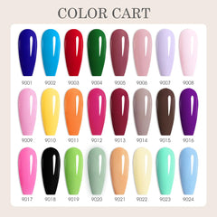 CANNI CC1 shade range display enables easy nail art planning.