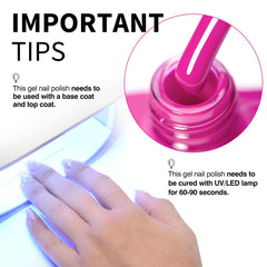 Close-up gloss finish on nails with CANNI gel polish for lasting shine.