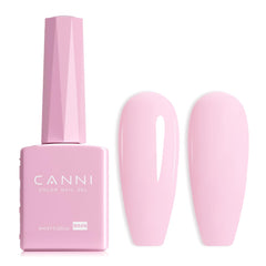 CANNI light pink gel polish bottle view shows true color for at-home manicure