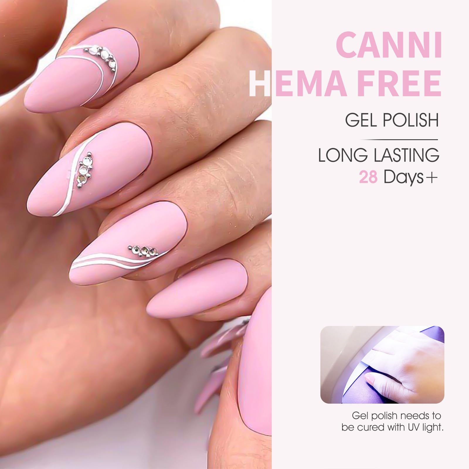CANNI gel polish finish highlights long-lasting gloss and durability