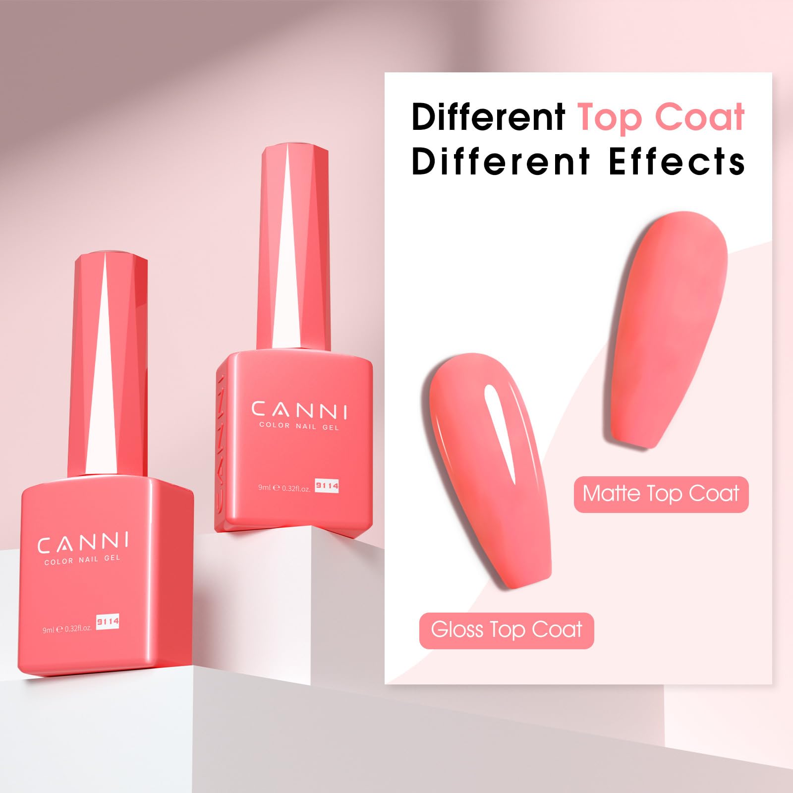 CANNI pink gel polish ideas for nail art and style