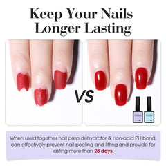 CANNI nail primer bottle applying a smooth foundation.